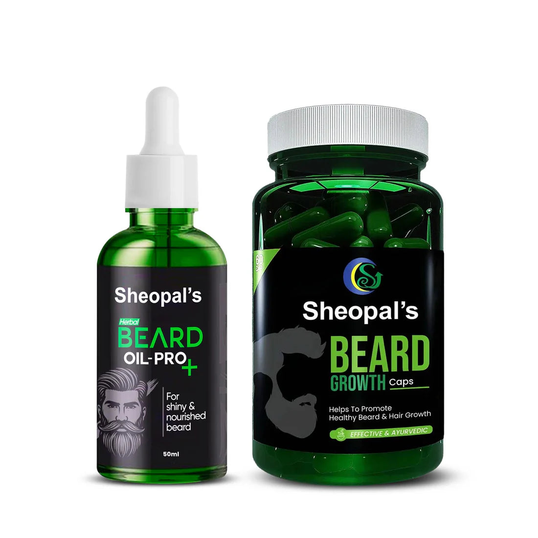 beard oil  and capsule