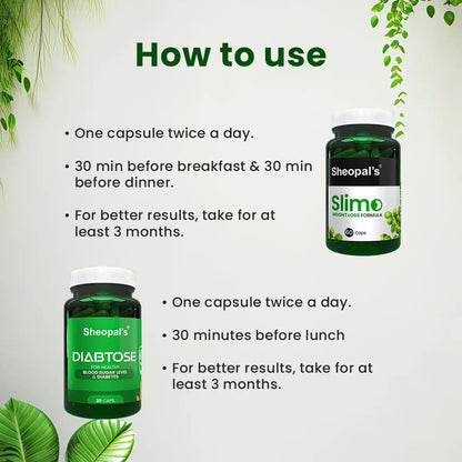 Diabtose & Slimo Ayurveda Capsule for Diabetes & Weight Loss