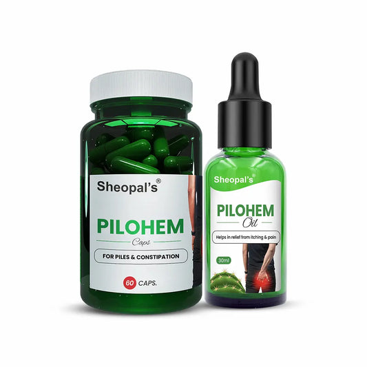 Pilohem Aid - Ayurvedic Formula for Piles Care with Piles Oil