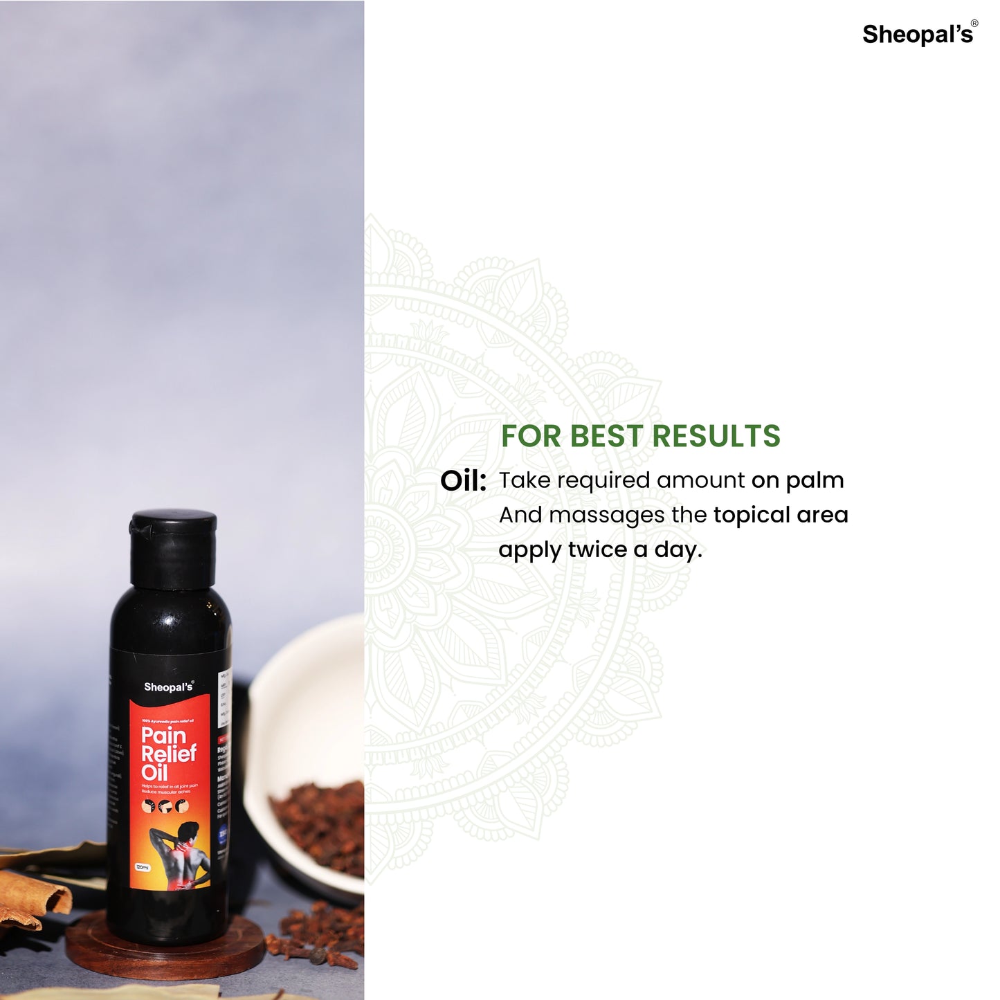 Pain Relief Oil For Joint & Muscle Pain