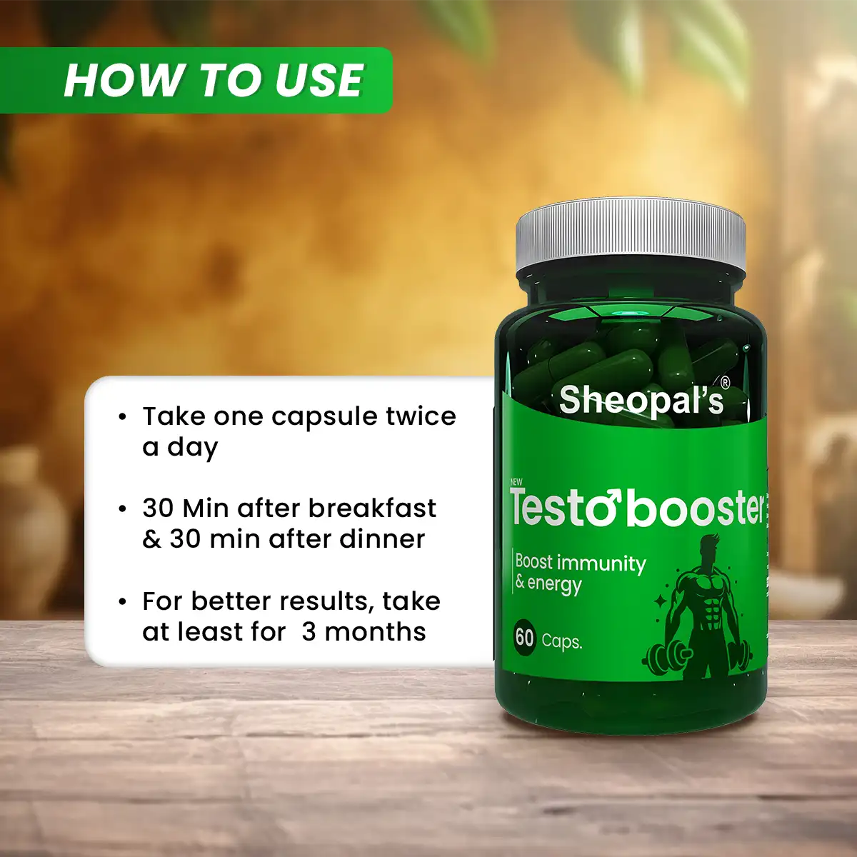 Testo Booster Capsule: Best Ayurvedic Medicine to Boost Immunity & Energy