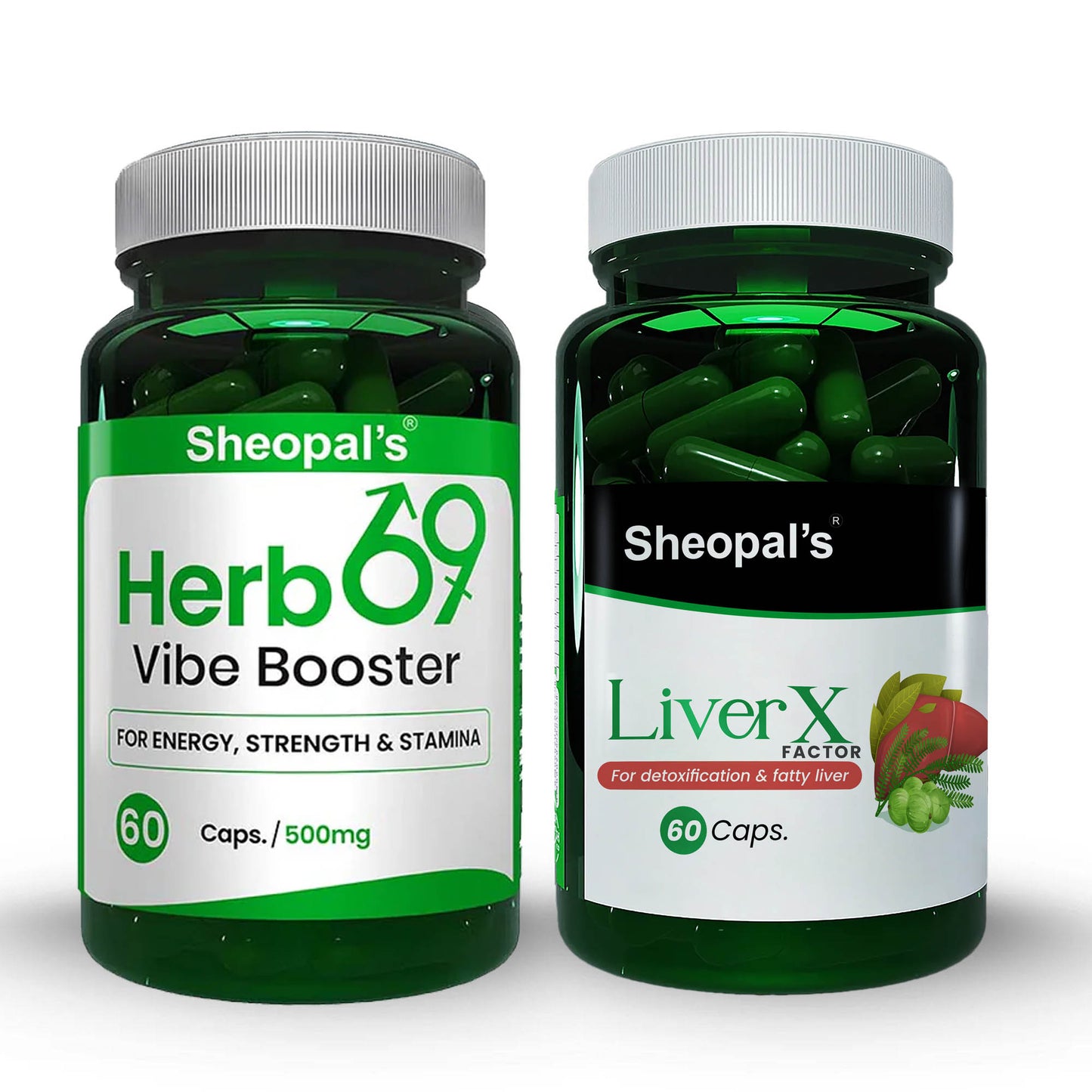 Herb69 & LiverX Factor Combo for Improve energy & liver health