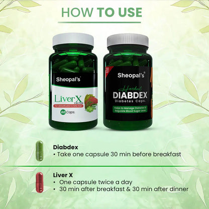 Diabdex & LiverX Factor Capsule Combo: A Dual Solution for Diabetes and Liver Health